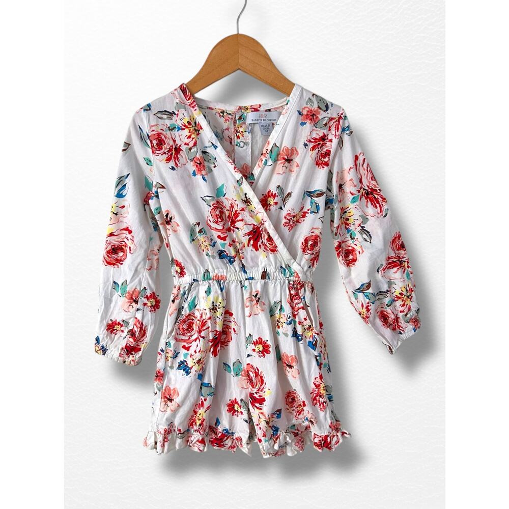 Bailey’s Blossoms Crossover Floral Jumpsuit, Size 6T